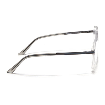 EyeJack Titex Matt Grey Wayfarer Eyeglasses for Men & Women (18908CL319-C6)