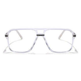 EyeJack Titex Transparent Wayfarer Eyeglasses for Men & Women (18908CL320-C7)