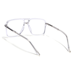 EyeJack Titex Transparent Wayfarer Eyeglasses for Men & Women (18908CL320-C7)