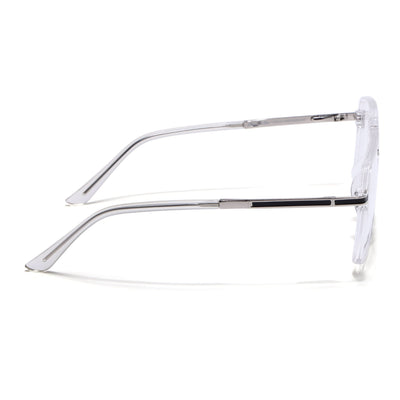 EyeJack Titex Transparent Wayfarer Eyeglasses for Men & Women (18908CL320-C7)