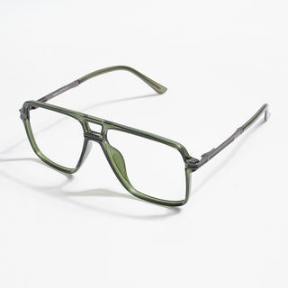 EyeJack Titex Green Wayfarer Eyeglasses for Men & Women (18908CL322-C9)