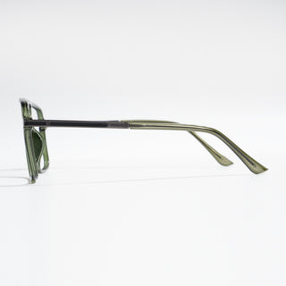 EyeJack Titex Green Wayfarer Eyeglasses for Men & Women (18908CL322-C9)