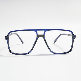 EyeJack Titex Blue Wayfarer Eyeglasses for Men & Women (18908CL323-C10)