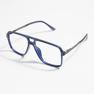 EyeJack Titex Blue Wayfarer Eyeglasses for Men & Women (18908CL323-C10)