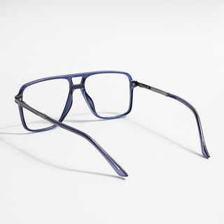 EyeJack Titex Blue Wayfarer Eyeglasses for Men & Women (18908CL323-C10)