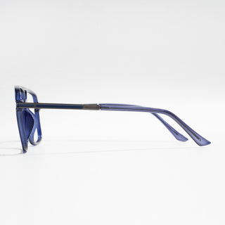 EyeJack Titex Blue Wayfarer Eyeglasses for Men & Women (18908CL323-C10)