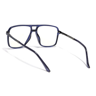 EyeJack Titex Blue Wayfarer Eyeglasses for Men & Women (18908CL323-C10)