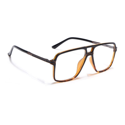 EyeJack Titex Demi Brown Wayfarer Eyeglasses for Men & Women (18908CL324-C11)