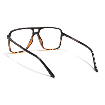 EyeJack Titex Demi Brown Wayfarer Eyeglasses for Men & Women (18908CL324-C11)