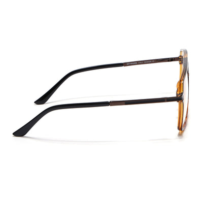 EyeJack Titex Demi Brown Wayfarer Eyeglasses for Men & Women (18908CL324-C11)