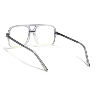 EyeJack Titex Matt Grey Wayfarer Eyeglasses for Men & Women (18909CL330-C6)