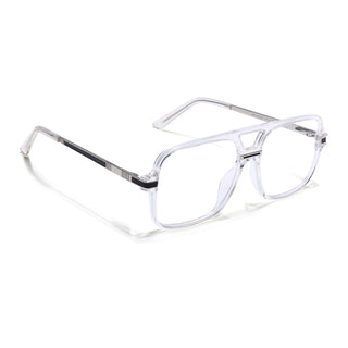 EyeJack Titex Transparent Wayfarer Eyeglasses for Men & Women (18909CL331-C7)