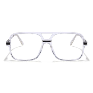 EyeJack Titex Transparent Wayfarer Eyeglasses for Men & Women (18909CL331-C7)