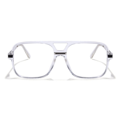 EyeJack Titex Transparent Wayfarer Eyeglasses for Men & Women (18909CL331-C7)