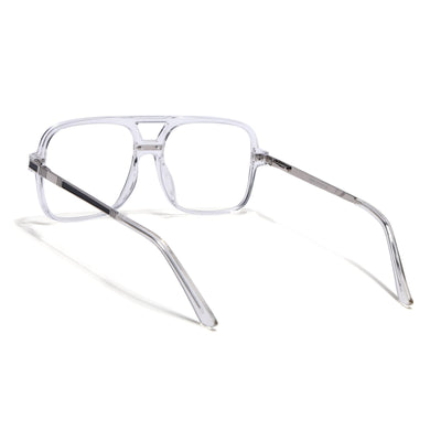 EyeJack Titex Transparent Wayfarer Eyeglasses for Men & Women (18909CL331-C7)