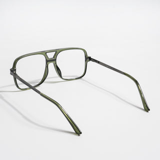 EyeJack Titex Green Wayfarer Eyeglasses for Men & Women (18909CL333-C9)