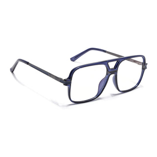 EyeJack Titex Blue Wayfarer Eyeglasses for Men & Women (18909CL334-C10)