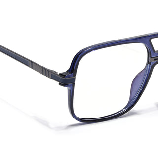 EyeJack Titex Blue Wayfarer Eyeglasses for Men & Women (18909CL334-C10)