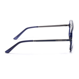 EyeJack Titex Blue Wayfarer Eyeglasses for Men & Women (18909CL334-C10)
