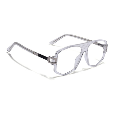 EyeJack Titex Transparent Wayfarer Eyeglasses for Men & Women (18910CL342-C7)
