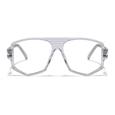 EyeJack Titex Transparent Wayfarer Eyeglasses for Men & Women (18910CL342-C7)