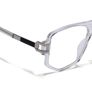 EyeJack Titex Transparent Wayfarer Eyeglasses for Men & Women (18910CL342-C7)