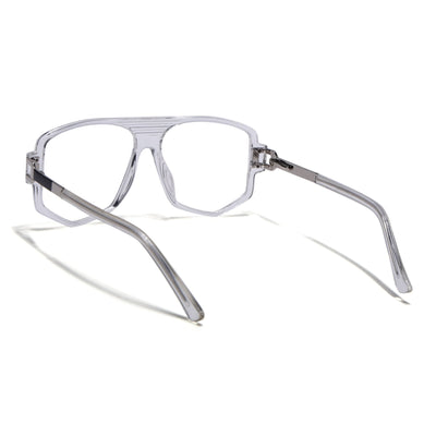EyeJack Titex Transparent Wayfarer Eyeglasses for Men & Women (18910CL342-C7)