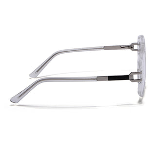 EyeJack Titex Transparent Wayfarer Eyeglasses for Men & Women (18910CL342-C7)