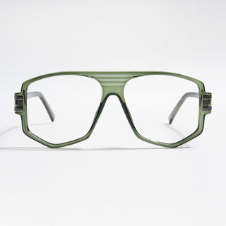 EyeJack Titex Green Wayfarer Eyeglasses for Men & Women (18910CL344-C9)