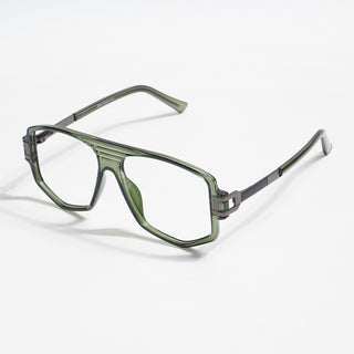 EyeJack Titex Green Wayfarer Eyeglasses for Men & Women (18910CL344-C9)