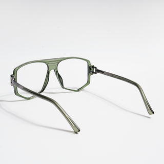 EyeJack Titex Green Wayfarer Eyeglasses for Men & Women (18910CL344-C9)