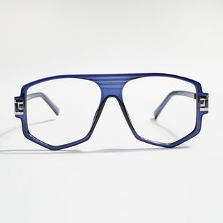 EyeJack Titex Blue Wayfarer Eyeglasses for Men & Women (18910CL345-C10)