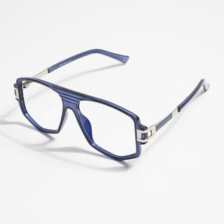 EyeJack Titex Blue Wayfarer Eyeglasses for Men & Women (18910CL345-C10)