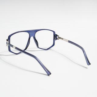 EyeJack Titex Blue Wayfarer Eyeglasses for Men & Women (18910CL345-C10)