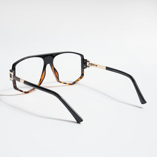 EyeJack Titex Demi Brown Wayfarer Eyeglasses for Men & Women (18910CL346-C11)