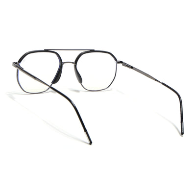 Eyejack Aura Grey & Black Wayfarer Eyeglasses for Men & Women (19001FCL1946-C1)