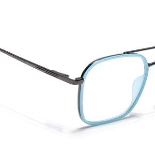 Eyejack Aura Sky Blue & Grey Wayfarer Eyeglasses for Men & Women (19004FCL1967-C4)