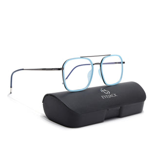 Eyejack Aura Sky Blue & Grey Wayfarer Eyeglasses for Men & Women (19004FCL1967-C4)