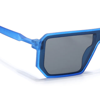 Eyejack Blue Square Sunglasses for Men & Women (1904CL1033)