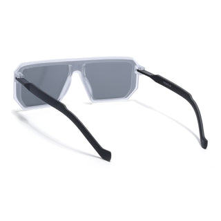 Eyejack Grey Square Sunglasses for Men & Women (1904CL1034)