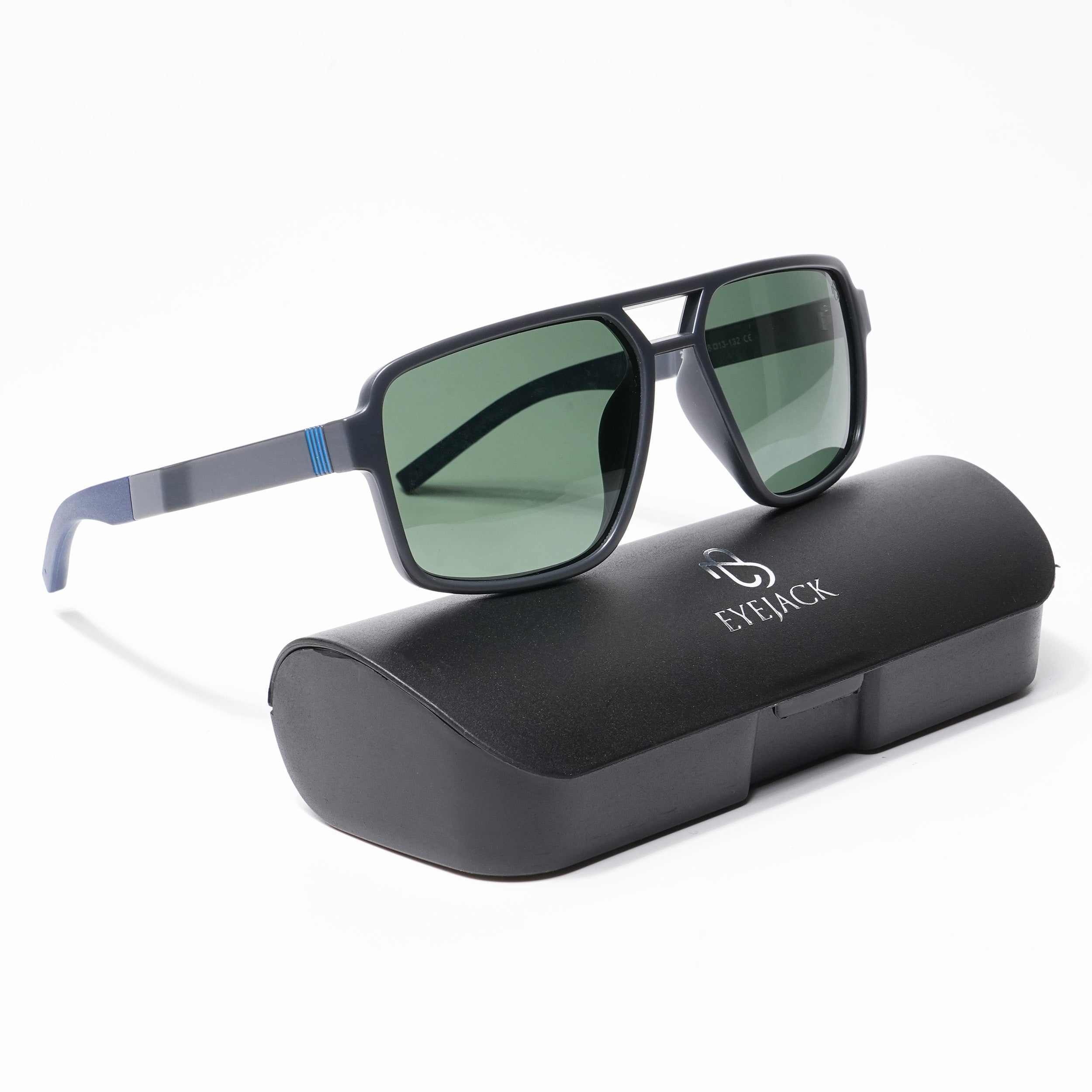 Eyejack Wayfarer Polarized Sunglasses for Men Women Green Lens Gr Eyejack Eyewear