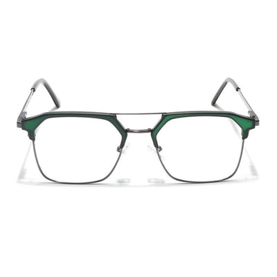 Eyejack Turbo Green & Black Wayfarer Eyeglasses for Men & Women