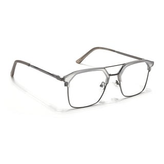 Eyejack Turbo Light Grey & Black Wayfarer Eyeglasses for Men & Women