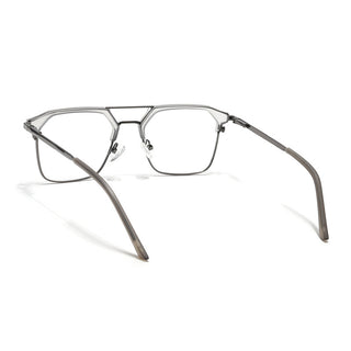 Eyejack Turbo Light Grey & Black Wayfarer Eyeglasses for Men & Women