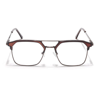 Eyejack Turbo Shine Brown Wayfarer Eyeglasses for Men & Women