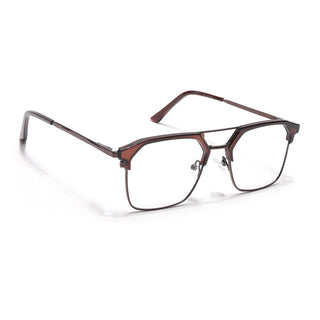 Eyejack Turbo Shine Brown Wayfarer Eyeglasses for Men & Women