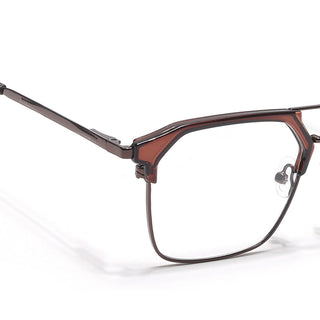 Eyejack Turbo Shine Brown Wayfarer Eyeglasses for Men & Women