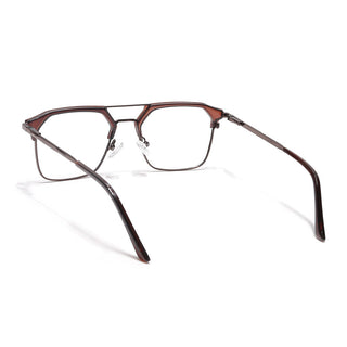 Eyejack Turbo Shine Brown Wayfarer Eyeglasses for Men & Women