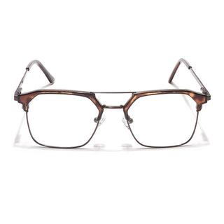 Eyejack Turbo Demi Brown Wayfarer Eyeglasses for Men & Women