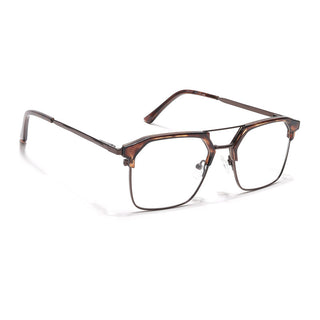 Eyejack Turbo Demi Brown Wayfarer Eyeglasses for Men & Women